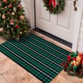 thumbnail image 2 of RUG ROBOT Buffalo Plaid Area Rug 2.3'x3.6', Washable Christmas Door Mat Indoor Outdoor Entrance Rug, Checkered Layering Rug for Kitchen Home Decor, Reversible Front Porch Rug, Green and Black, 2 of 10