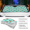 thumbnail image 3 of Kdxio Lobsters Of Turquoise Waves Print Front Windshield Sun Shade,Folding Auto Sunshade for Car Truck SUV-Medium, 3 of 5