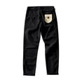 thumbnail image 3 of Pantalones cargo vintage para hombre: pantalones rectos informales, tejido resistente, diseño con múltiples bolsillos, aptos para uso diario/al aire libre, tallas M-XXXL, 3 of 3