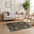 thumbnail image 3 of ODIKA Forest Vintage Damask Symmetrical Scroll Motif Botanical Snake Flowing Dynamic Stain Resistant Low Profile for Dorm Room, Small Living Apartment, 3 of 7