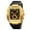 black gold, variant on Men's Vintage Style Chronograph Watch, Barrel-Shaped Case with Leather Band, 3 Subdials 6-Hand Multi-Function Water Resistant Quartz Watch, Gift for Dad