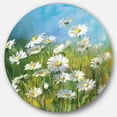 thumbnail image 1 of Designart 'Summer Field II' Traditional Metal Circle Wall Art, 1 of 3