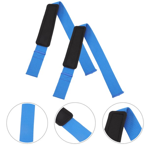 unbranded 1Par Muñequera Azul Para Entrenamiento Deportivo Con Correa Para Levantar Antideslizante