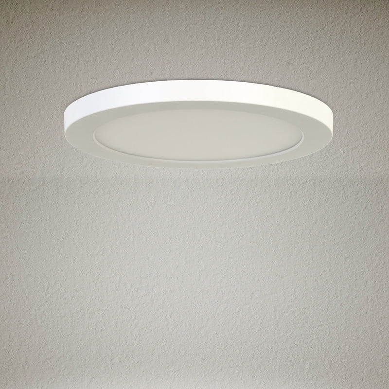 LNC 7" LED Flush Mount Ceiling Light,5CCT Adjustable,Ultra Thin,Damp Rated