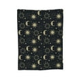 thumbnail image 7 of DouZhe Ultra-Soft Micro Fleece Lightweight Flannel Bed Blanket, Cartoon Sun Star Moon Blue Print Cozy Warm Throw Blankets, 60"x50", 7 of 7