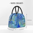 thumbnail image 2 of Pofeuu Peacock Print Lunch Bag for Adult Insulated Lunch Box,Leakproof Cooler Food Lunch Containers Reusable High Capacity Lunch Tote Bags-One Size, 2 of 6