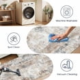 thumbnail image 3 of Washable Kitchen Runner Rug 2x5 ft, Modern Abstract Textured Kitchen Runner Rug, Non Slip Soft Low Profile Rug with PVC Backing for Kitchen Sink, Hallway & Laundry Room, 3 of 6