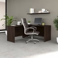 thumbnail image 7 of Studio C 60W L Shaped Desk with 42W Return in Black Walnut - Engineered Wood, 7 of 7