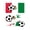 C, variant on IUAMXWU National Flag Soccer Pattern Temporary Face Tattoos, Waterproof Fan Cheering Body Stickers For Sports Match Event Party Skin Decor Decals, various national flag soccer pattern skin decals
