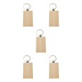 thumbnail image 3 of relayinert 1/2/3/5 Wood Key Chain Craft Blank Keyring Gift Personalized Pendant Hanging Outdoor Holder Handicraft Organizer Accessory Type 2 5PCS, 3 of 6
