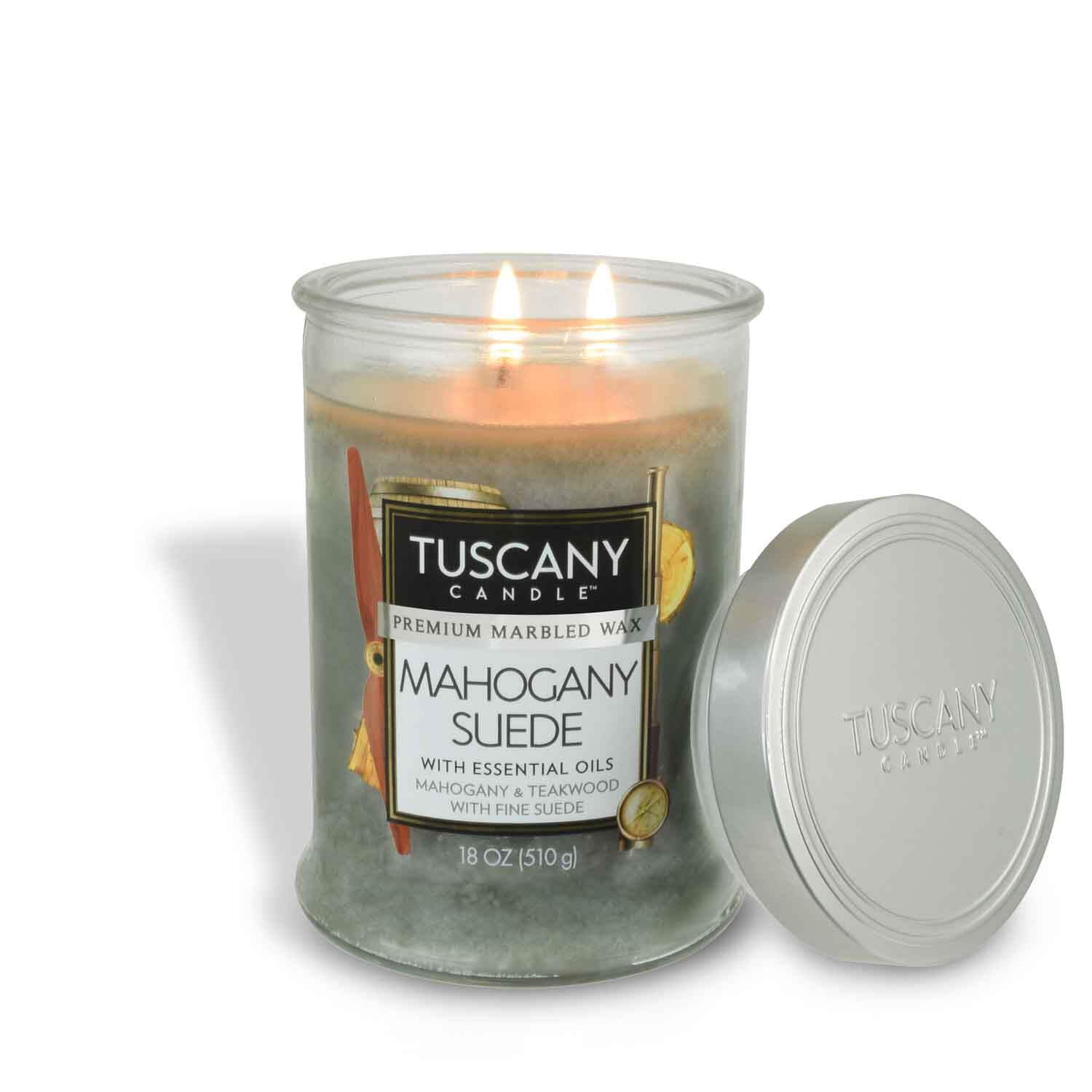 Mahogany Suede Long-Lasting Scented Jar Candle (18 oz)