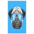 thumbnail image 2 of Pug Dog with Mirror Sunglasses - Animal Canvas Art Print, 2 of 3