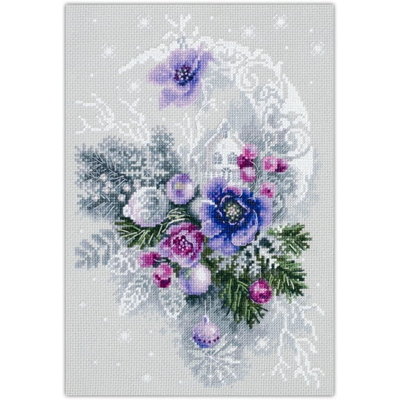 Frosty Evening Cross Stitch Kit by Magic Needle