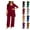 14# Wine, variant on Women's Lounge Sets 3 Piece Tank Top with 3/4 Sleeve Cardigan Casual Outfits Baggy Wide Leg Pants Sweatsuit Earthy Yellow 3XL