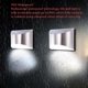 thumbnail image 3 of Luz Solar Para Jardín Al Aire Libre, Luz De Paso De Escalera, Luz De Pared De Acero Inoxidable Ip65, Luz De Pared Led Impermeable Para Valla, Puerta De Patio Trasero, Césped Methold HA027152-01, 3 of 6