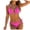 Hot Pink, variant on Yammkia 2 Piece Bikini Sets for Women Halter Triangle Bikini Tops String Swimsuit Full Coverage Bottom Bathing Suit String Bikini(Blue,M)