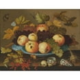 thumbnail image 3 of Balthasar van der Ast 18x15 Black Modern Framed Museum Art Print Titled - Fruit in a Wan-Li Porcelain Dish on a Table (1625), 3 of 5