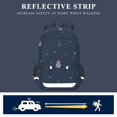 thumbnail image 5 of FORMRS Unisex School Backpack 17" Student Travel Bag with Laptop Compartment, Christmas Whimsy, 5 of 7