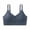 Blue, variant on Nfurl Womens Zipper Front Closure Sports Bras Removable Pads Adjustable Strap Wireless Workout Bra High Impact Running Gym Yoga Bras Red,Free Size