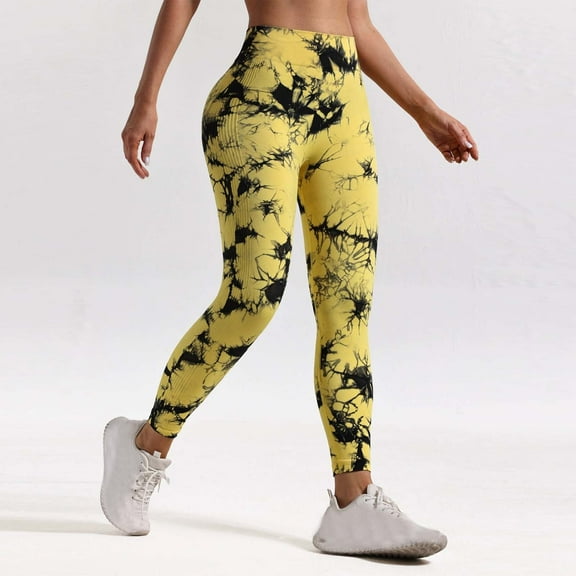 Njagoc3 Camouflage Print High-Waisted Leggings | Active Performance Tights with Tummy Control | Athleisure Workout Pants for Women | Moisture-Wicking UV Protection
