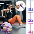 thumbnail image 6 of 21 Fitness Resistance Bands-6 Tube Pedal Ankle Puller 2025 Upgrade Stretch Bands for Exercise Sit Up Exercise Equipment AB Training Auxiliary Device Workout Equipment for Women Men(Purple), 6 of 9