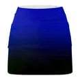 thumbnail image 5 of LEBONYARD Golf Skorts for Women with Shorts,Women's Performance Yoga Skort,Women's Gradient Color Mid-waist Skirt Pants Sports Shorts Bottoming Skirt Pants Dark Blue XL, 5 of 5