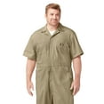 thumbnail image 3 of Dickies Men's Poplin Short Sleeve Coverall, Khaki, S Short, 3 of 5