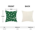 thumbnail image 3 of St Patricks Day Pillow Covers 18x18 Green Linen Gnomes Clover Printed Spring Decor St Patricks Day Decorations Cushion Covers for Home Decor, 3 of 6