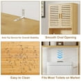 thumbnail image 6 of Over The Toilet Storage Cabinet,Bamboo Bathroom Cabinet with Adjustable Shelf and 2 Doors,Freestanding Above Toilet Shelf for Bathroom,Space-Saving Toilet Rack, 6 of 8