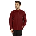 thumbnail image 1 of Bestman Chemise à Manches Longues en Coton Flex pour Hommes, Boutonnée, avec Poche Appliquée, Tenue de Bureau, 1 of 7