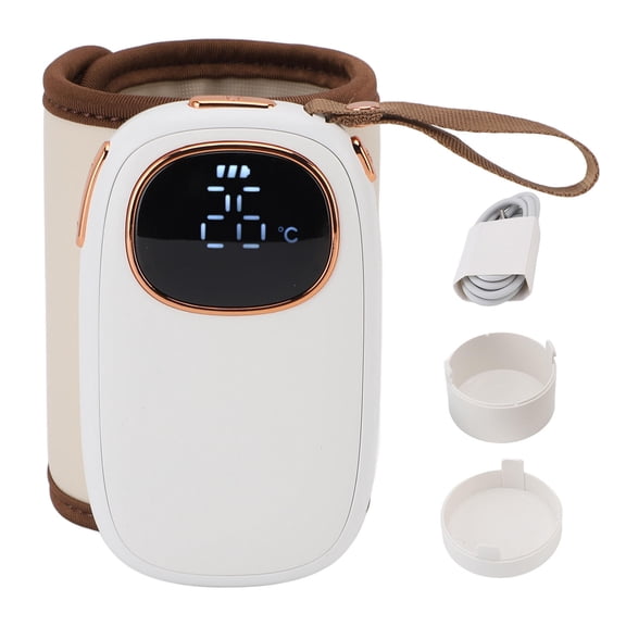 LAZIOEGR USB Portable Baby Bottle Warmer – 18W Fast Heating, Constant Temperature, Insulation Sleeve, Travel‑Ready
