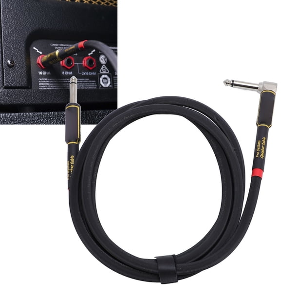 Cable De Guitarra, De Sonido Sin Pérdidas Cable De Guitarra Recto A ángulo Transferencia De Señal Estable 6,35 Mm Doble Blindaje 2 M Para Altavoz