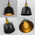 thumbnail image 5 of FSLiving Adjustable Height Remote Control J-Type Track Pendangt Light with E26 Retro Gold Base&Black Metal Shade,Dimmable Color Changing Timing Vintage Lamp for Kitchen Sink,Customizable - 1 Light, 5 of 11