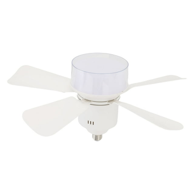Ceiling Fan with Lights, Timer Function Screw in E26 Base Ceiling Fan in Light for Bedroom Garage Kitchen Bathroom Living Room