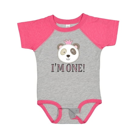 

Inktastic First Birthday Panda 1 Year Old Girl Gift Baby Girl Bodysuit