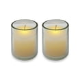 thumbnail image 2 of Pack of 2 Ivory Battery Operated Flameless LED Lighted Flickering Wax Votive Candles, 2 of 2