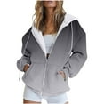 thumbnail image 1 of Chandails à Capuche Zippés pour Femmes Rabais de 50 % en Liquidation Mode Décontractée Imprimé d'Halloween Capuche Zippée Manches Longues Veste à Poches Haut, 1 of 4
