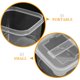 thumbnail image 5 of 12 piezas Caja de muestra Contenedores de alimentos con tapas Estuche de plástico transparente vacío Condimentos Pequeños, 5 of 6