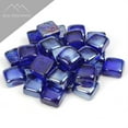 thumbnail image 2 of Blue Ridge Brand 1" Reflective Fire Glass Cubes - Professional Grade Fire Pit Glass Squares - Dark Blue - 20 Pound, 2 of 6