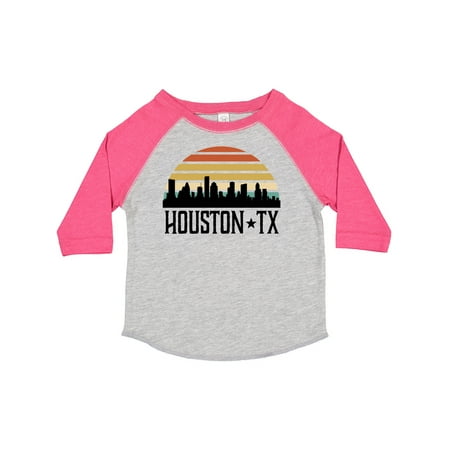 

Inktastic Houston Texas Skyline Retro Gift Toddler Boy or Toddler Girl T-Shirt