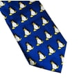 thumbnail image 5 of Tux the Penguin Tie - Red & Blue Silk Necktie Set of 2 - when Linux Lovers look their best, 5 of 5