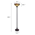 thumbnail image 7 of RADIANCE Goods Tiffany-Style Dark Bronze 1-Light Victorian Torchiere Floor Lamp 14" Shade, 7 of 7