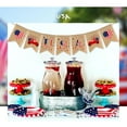 thumbnail image 3 of Darzheoy USA Banner Burlap Bunting 4th of July Decorations American Independence Day Celebration Red White and Blue Theme Party Supplies, 3 of 7