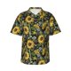 thumbnail image 1 of Fotbe Sunflowers Camisa Hawaiana para Hombre Unisex – Camisa Casual de Verano con Botones de Manga Corta de Algodón y Lino,XX-Large, 1 of 7