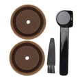 thumbnail image 3 of Reusable Coffee  Lid,  Silica Gel Environmental Resilient Lid With Brush Spoon Capsules Lid For Vertuoline Pro Coffee Pod, 3 of 8