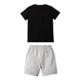 thumbnail image 4 of Toddler Boy Outfits Dinosaur Print Short Sleeve Crew Neck T-Shirt Top And Shorts 2 Piece Everyday Wear Baby Boys' Clothing Sets Size 18-24 Months, 4 of 6