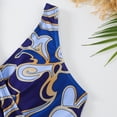 thumbnail image 6 of BERANMEY Women's Tropical Print One Piece Swimsuit with Cover up Beach Skirt Sarong Two Piece Floral Printed V Neck Tummy Control High Cut Monokini Swimsuit Bathing Suit Women's Swimwear & Clothing, 6 of 9