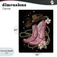thumbnail image 4 of Stupell Industries Eclectic Western Chic Pink Boots Canvas Art, 24 x 30, by Creative Studio, 4 of 8