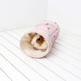 thumbnail image 4 of Guinea Tunnels Tubes Collapsible Toy for Dwarf Rabbit Hamster Gerbil Rat Pink 19x10CM, 4 of 8