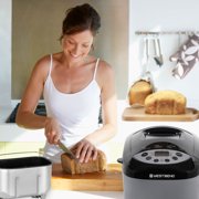 West Bend Hi-Rise Bread Maker with 12 Preset Digital Controls, 3 lb Capacity, in Gray (47413)